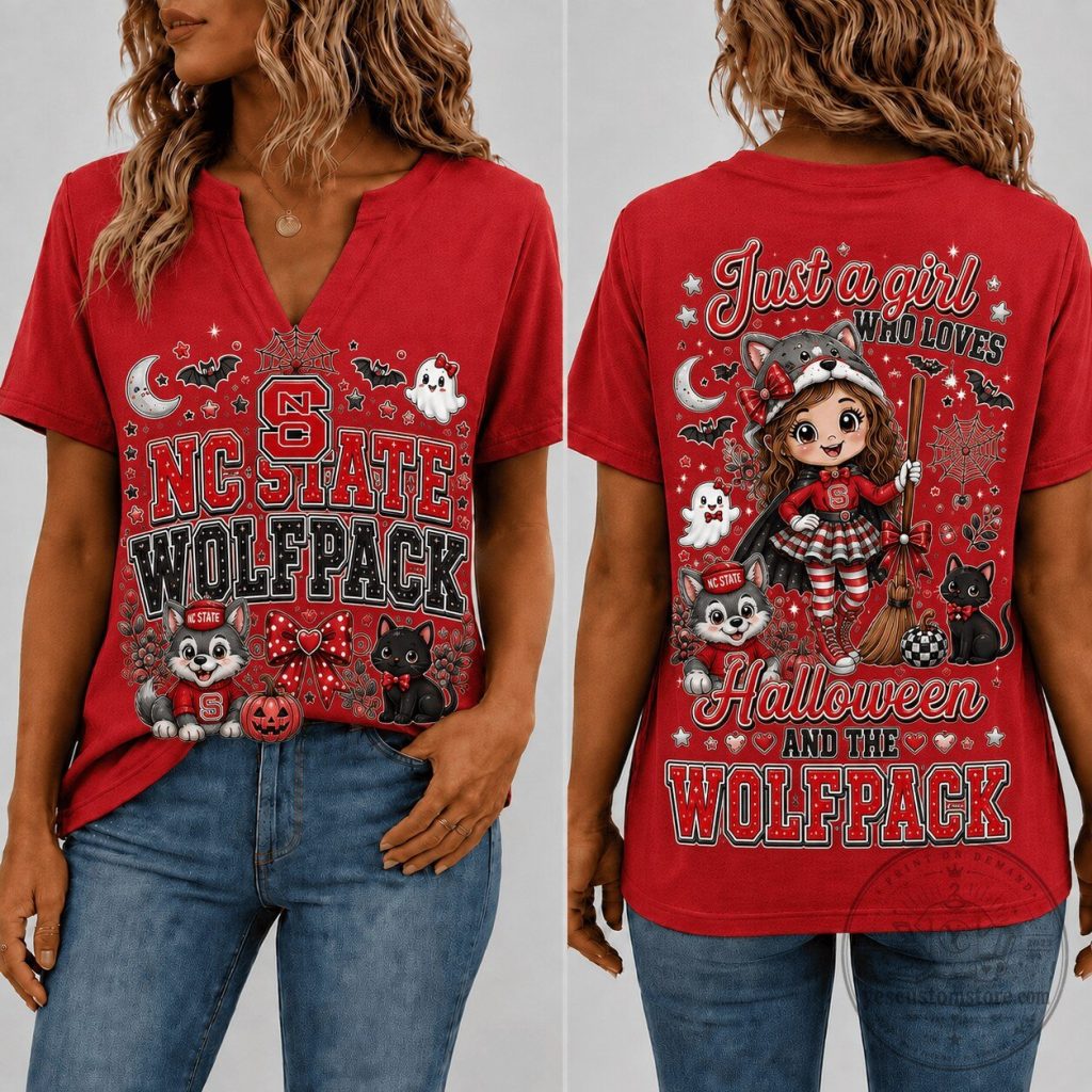 North Carolina State Wolfpack Halloween Just A Girl Who Loves Wolfpack T-Shirt North Carolina State Wolfpack Halloween Just A Girl Who Loves Wolfpack T-Shirt