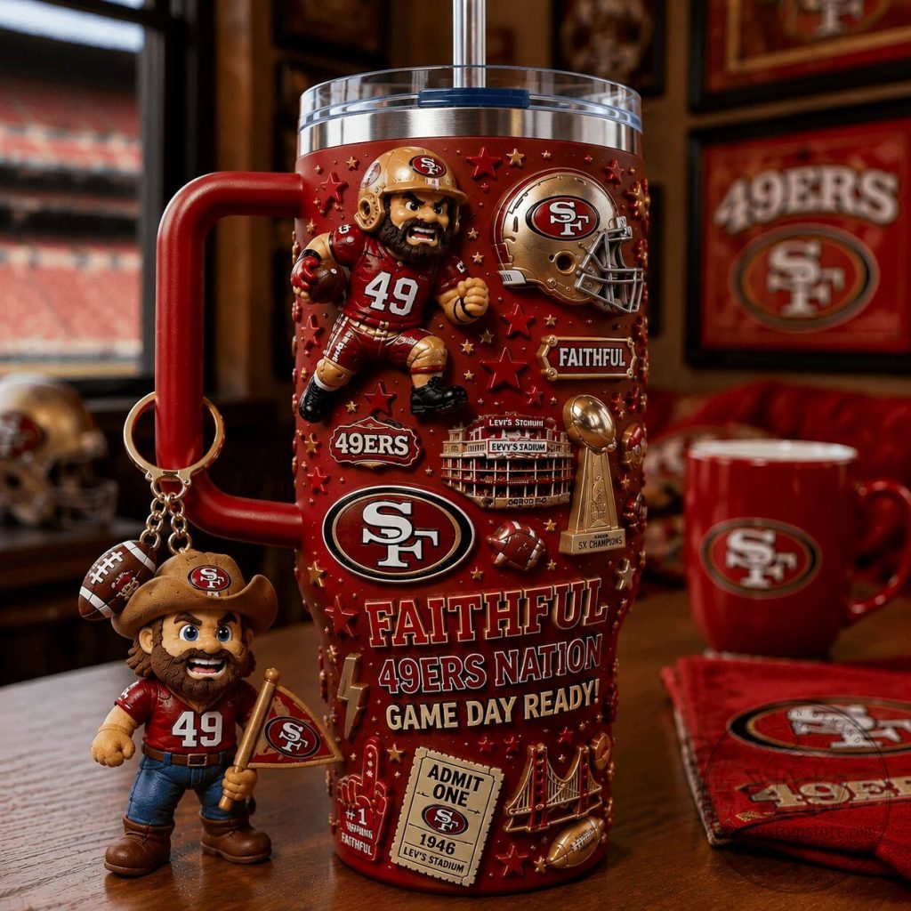 San Francisco 49ers Faithful Nation Game Day Ready 40oz Tumbler with Handle San Francisco 49ers Faithful Nation Game Day Ready 40oz Tumbler with Handle