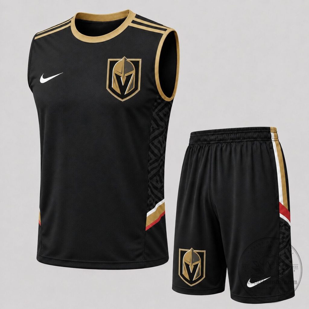 Vegas Golden Knights National Hockey League Tribal Edge Tank Top and Shorts Set Vegas Golden Knights National Hockey League Tribal Edge Tank Top and Shorts Set